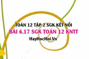 Bài 6.17 SGK Toán 12 tập 2 Kết nối tri thức